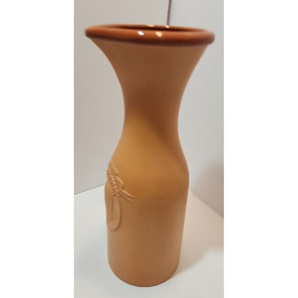 Vtg Cuisine Concepts Terra Cotta Wine Carafe One Liter in Box 11" Tall - Picture 3 of 10